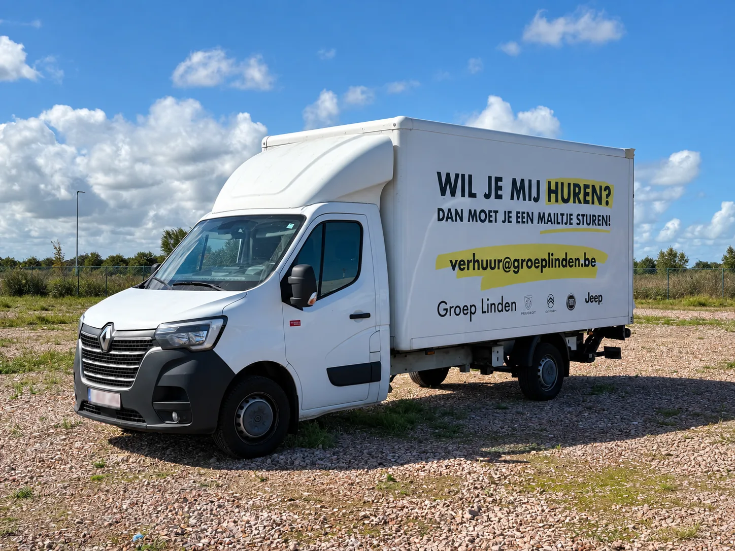 Verhuiswagen met laadklep
